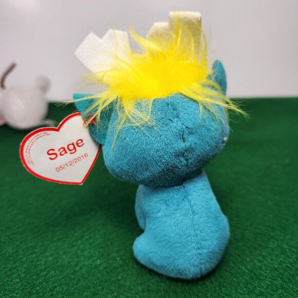 TY Beanie Baby Lot of 3 OLAF Keychain 4.5" Sully Teenie Beanie 3.5" Sage - Picture 12 of 13